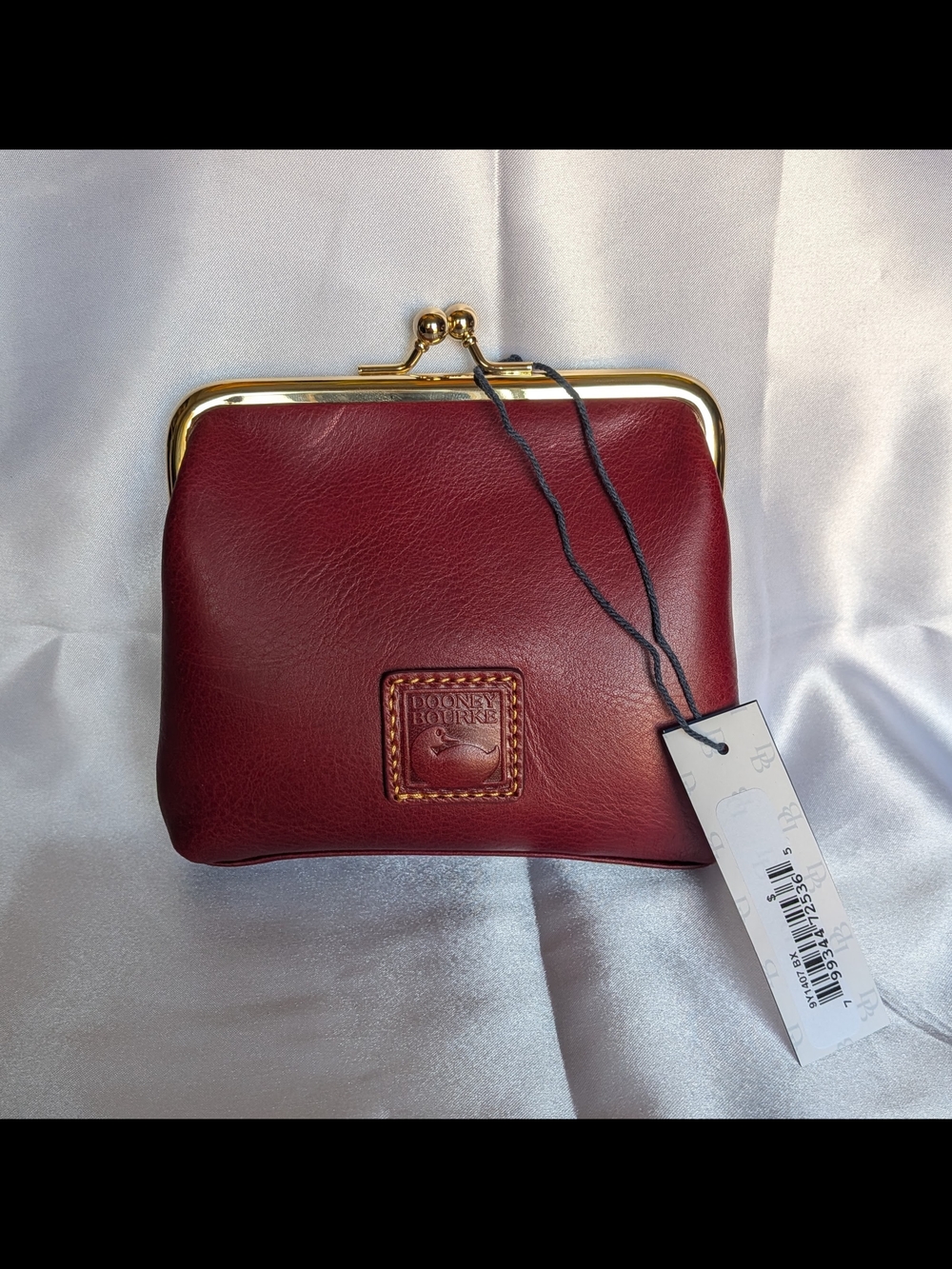 NWT! Dooney & Bourke Florentine Large Framed Purse in BORDEAUX
